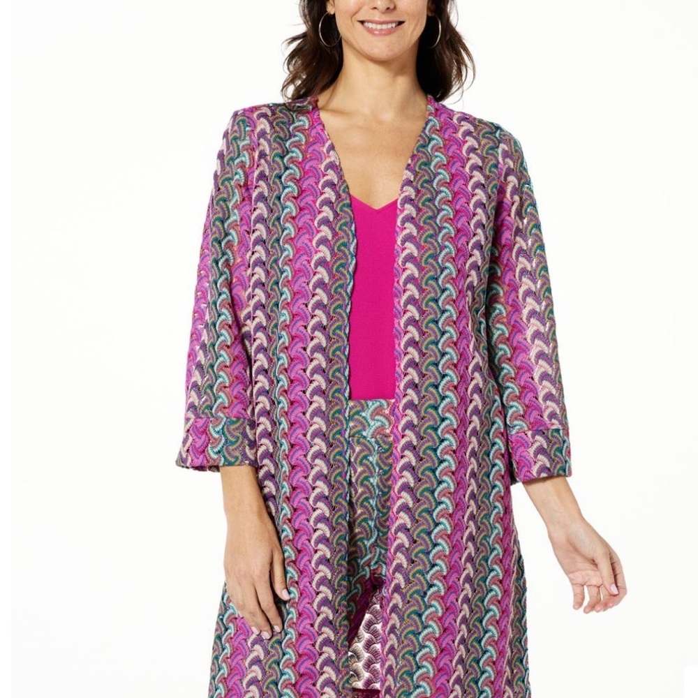 G by Giuliana Black Label Crochet Lace Knit Topper Size S